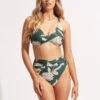 Fleur De Bloom High Waist Wrap Front Pant - Evergreen 1 Fleur De Bloom High Waist Wrap Front Pant - Evergreen -Bikini Sales Store 40643 983 Evergreen 1