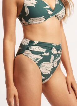 Fleur De Bloom High Waist Wrap Front Pant - Evergreen 11 Fleur De Bloom High Waist Wrap Front Pant - Evergreen -Bikini Sales Store 40643 983 Evergreen 4