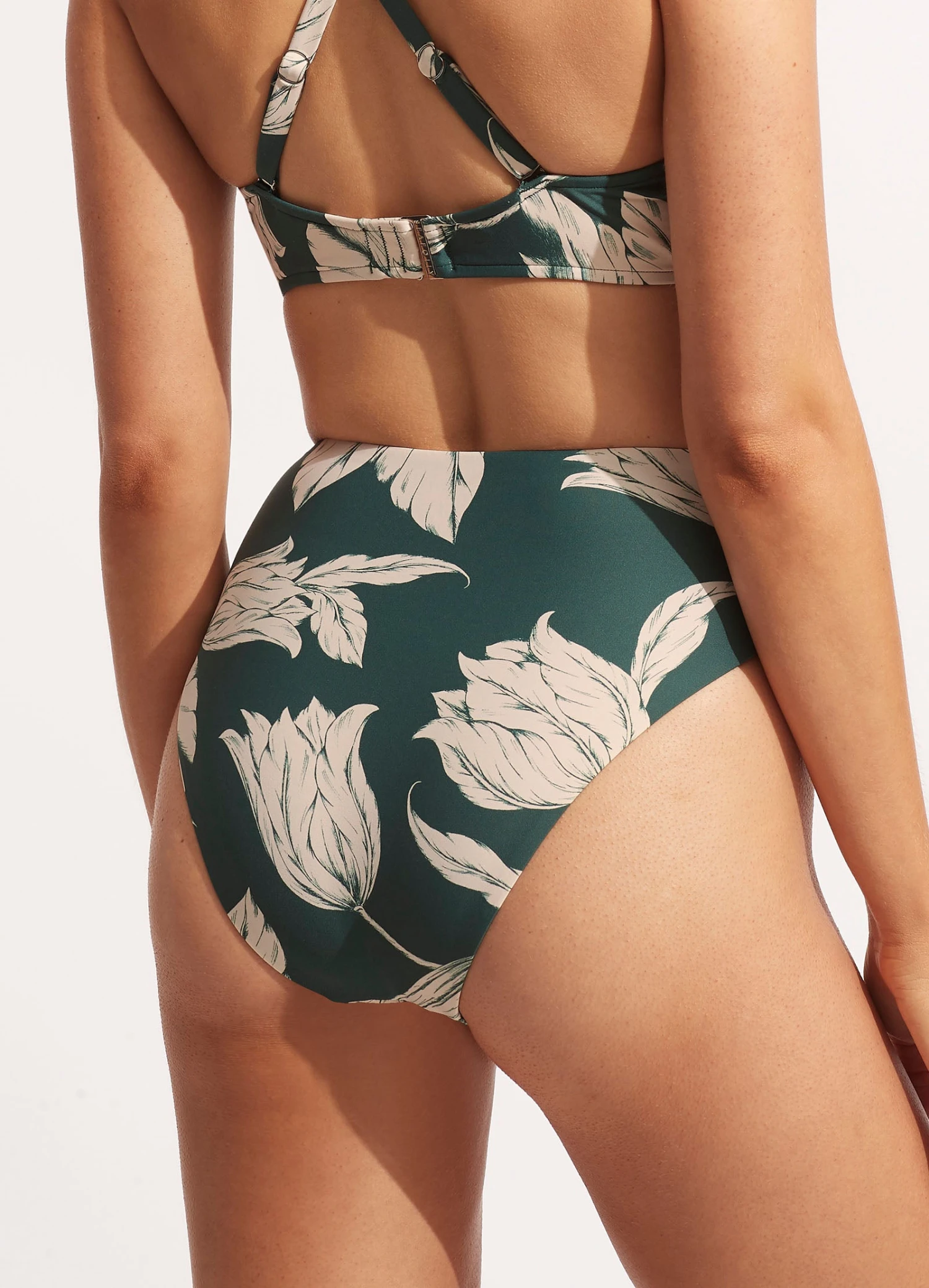 Fleur De Bloom High Waist Wrap Front Pant - Evergreen 7 Fleur De Bloom High Waist Wrap Front Pant - Evergreen - Image 5