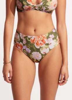 Paradise Garden High Waisted Pant - Avocado -Bikini Sales Store 40646 960 Avocado 3