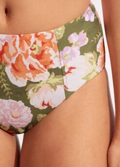 Paradise Garden High Waisted Pant - Avocado -Bikini Sales Store 40646 960 Avocado 6
