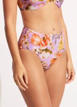 Paradise Garden High Waisted Pant - Lilac -Bikini Sales Store 40646 960 Lilac 3
