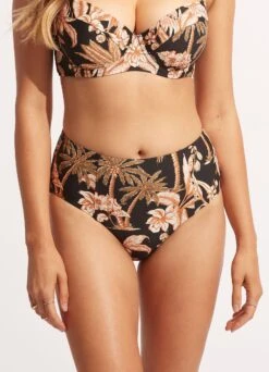Castaway High Waisted Pant - Black -Bikini Sales Store 40646 980 Black 3