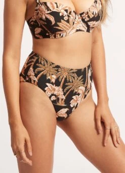 Castaway High Waisted Pant - Black -Bikini Sales Store 40646 980 Black 4