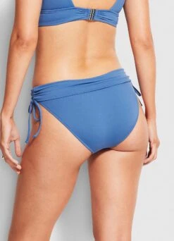 Seafolly Ruched Side Hipster - Marina Blue -Bikini Sales Store 40647 065 MarinaBlu 5