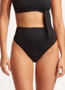 Seafolly Collective High Cut Rio - Black -Bikini Sales Store 40665 942 Black 4