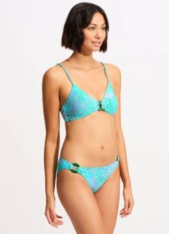 Sea Skin Trim Side Hipster Bikini Bottom - Vivid Green 9 Sea Skin Trim Side Hipster Bikini Bottom - Vivid Green -Bikini Sales Store 40667 064 VividGreen 5