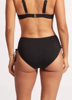 Sun Stripe Wide Side Lace Up Retro - Black 12 Sun Stripe Wide Side Lace Up Retro - Black -Bikini Sales Store 40685 947 Black 5