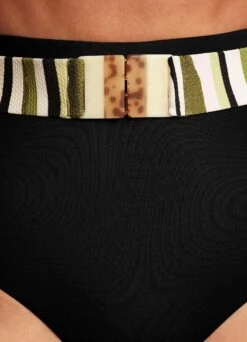 Sun Stripe High Waisted Pant With Belt - Avocado -Bikini Sales Store 40686 947 Avocado 6