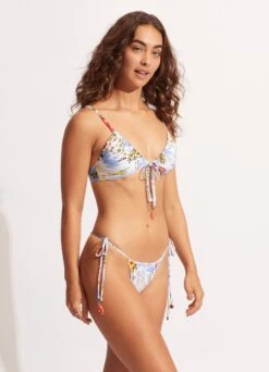 Coast To Coast Drawstring Tie Side Rio Pant - Powder Blue -Bikini Sales Store 40687 913 PowderBlue 5