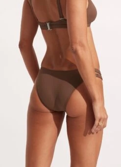 Seafolly Collective Gathered Tab Pant - Tiramisu -Bikini Sales Store 40691 942 Tiramisu 5