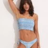 Amalfi Check Loop Tie Side Hipster - Amalfi Blue -Bikini Sales Store 40692 951 AmalfiBlue 1