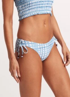 Amalfi Check Loop Tie Side Hipster - Amalfi Blue -Bikini Sales Store 40692 951 AmalfiBlue 4