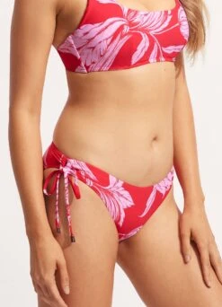 Fleur De Bloom Loop Tie Side Pant - Chilli Red -Bikini Sales Store 40692 983 Chilli 20Red 4