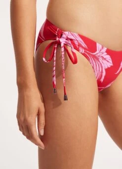 Fleur De Bloom Loop Tie Side Pant - Chilli Red -Bikini Sales Store 40692 983 Chilli 20Red 6