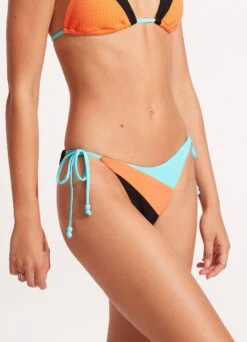 Slice Of Splice Tie Side Bikini Bottom - Black -Bikini Sales Store 40696 990 Black 4