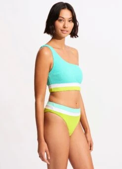 Slice Of Splice High Waisted Bikini Bottom - Lime Burst 9 Slice Of Splice High Waisted Bikini Bottom - Lime Burst -Bikini Sales Store 40697 990 LimeBurst 5