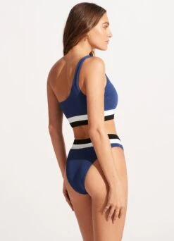 Slice Of Splice High Waisted Bikini Bottom - Ultramarine -Bikini Sales Store 40697 990 Ultramarin 6