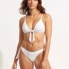 Capri High Cut Pant - White -Bikini Sales Store 40702 987 White 1