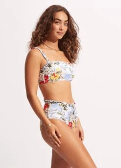 Coast To Coast High Waisted Pant - Powder Blue -Bikini Sales Store 40705 913 PowderBlue 5