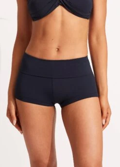 Seafolly Collective Roll Top Boyleg -Bikini Sales Store 44399 942 True 20Navy 3