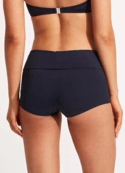 Seafolly Collective Roll Top Boyleg -Bikini Sales Store 44399 942 True 20Navy 5