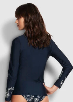 Folklore Long Sleeve Sunvest - True Navy 12 Folklore Long Sleeve Sunvest - True Navy -Bikini Sales Store 60203 933 True 20Navy 5