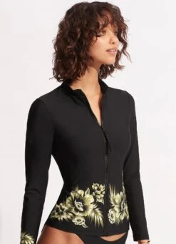 Island In The Sun Long Sleeve Sunvest - Avocado -Bikini Sales Store 60203 946 Avocado 3