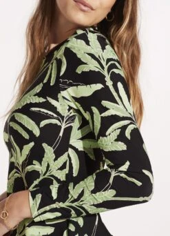 Palm Paradise Long Sleeve Sunvest - Black 11 Palm Paradise Long Sleeve Sunvest - Black -Bikini Sales Store 60278 028 Black 7